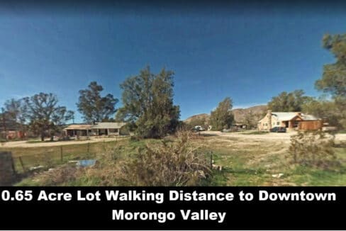 Morongo Valley Vacant Lot Walking Distance to Downtown morongo Valley