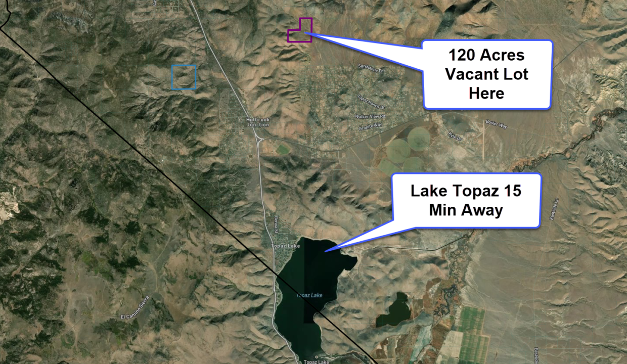 Lake Topaz Vacant Land Map