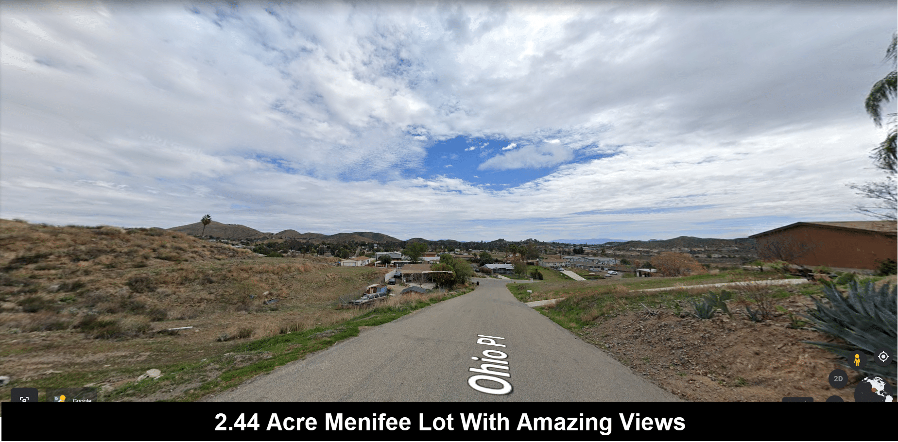 2.4 Acre Lot With Amazing Hill Views